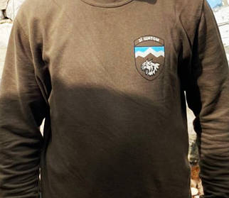 Хакі реглан з нанесенням