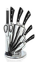 Набор кухонных ножей на подставке Edenberg EB-3619 9 предм TV, код: 7955772