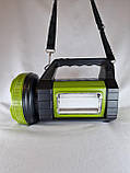 💚Потужний світлодіодний Ліхтар Dat AT-8013 акумуляторний 30W з функцією Power Bank 9000mAh, фото 6