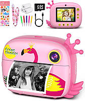 Дитяча миттєва камера для малюків Хлопчики Різдвяні подарунки на день народження 2,0-дюймовий екран 12MP/1080P HD відеокамера