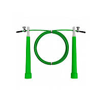 Скоростная скакалка Speed Cable Rope EasyFit EF-1423-Gr 3 м ,со стальным тросом, зеленая, Time Toys