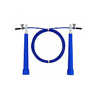 Скоростная скакалка Speed Cable Rope EasyFit EF-1423-Bl 3 м, со стальным тросом, синяя, Time Toys