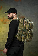 Тактический вместительный мужской рюкзак Combat камуфляж для зсу, прочный штурмовой рюкзак для военнослужащих