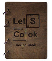 Деревянный блокнот mr. Craft "Книга рецептов" A5 210x170 мм 100 листов на кольцах
