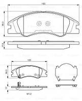 Колодки тормозные дисковые KIA CERATO передн. (Bosch)