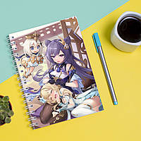 Скетчбук Sketchbook блокнот для рисования с принтом Genshin Impact - Геншин Удар 13 А3 Кавун PR, код: 8301463
