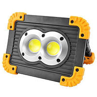Прожектор светодиодный Bright Light L802-20W-2COB+1W ЗУ micro USB 2x18650 3xAA Power Bank FT, код: 2488979