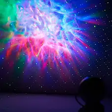 Ночник-проектор з ефектом зоряного неба Космонавт, від USB+Пульт / Лазерний світильник проектор галактики, фото 2