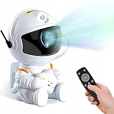 Ночник-проектор з ефектом зоряного неба Космонавт, від USB+Пульт / Лазерний світильник проектор галактики, фото 3