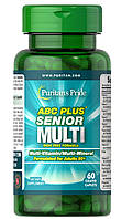 Витаминно-минеральный комплекс Puritan's Pride ABC Plus Senior Multivitamin 60 Caplets PS, код: 7520732
