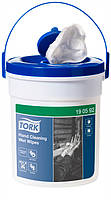 Влажные салфетки для очистки рук Tork Premium в ведре-диспенсере, белые, 58 отрывов