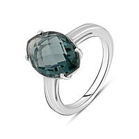 Серебряное кольцо SilverBreeze с топазом Лондон Блю 4.56ct (2127369) 18.5 IN, код: 8025965