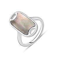 Серебряное кольцо SilverBreeze с натуральным перламутром 1.525ct (2129363) 16.5 IN, код: 8026103