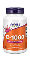 Витамин С-1000 Now Foods с шиповником и биофлавоноидами 100 таблеток IN, код: 7701653
