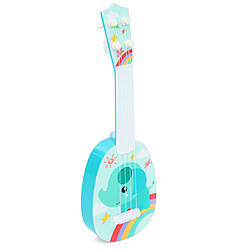 Дитяча музична іграшка Гітара Слон Bambi 898-37, 4 струни, World-of-Toys