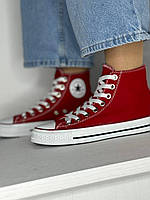 Красные Высокие кеды Converse стильные кеды конверси 36-40 Converse All Star высокие Red 37 удобно