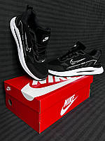 Мужские Кроссовки Nike черно-белые стильные кроссовки лето мужские найк качественые Nike сетка удобно