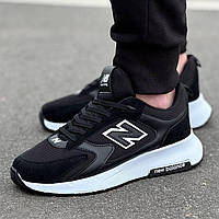 Кроссовки New Balance летние модные мужские new balance 574 замша-текстиль Черные удобно