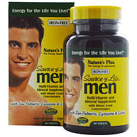 Витаминно-минеральный комплекс Nature's Plus Source of Life Men 60 Tabs IN, код: 7572625