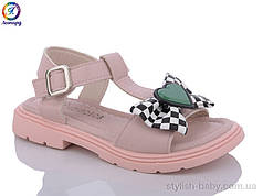 Дитяче літнє взуття гуртом. Дитячі босоніжки 2024 бренда LeoPard для дівчаток (рр. з 26 по 30)
