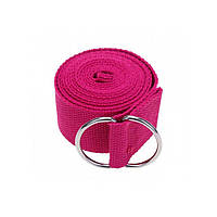 Ремень для йоги EasyFit EF-1830-P, Розовый, World-of-Toys