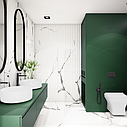Змішувач для раковини високий Invena Glamour  BU-02-W04 чорний, фото 4