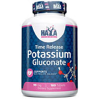 Микроэлемент Калий Haya Labs Potassium Gluconate 99 mg 100 Tabs IN, код: 8062127