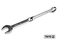 Ключ ріжково-накидний, кручений 90° YATO : М= 27 x 359 мм, Cr-V(DW)