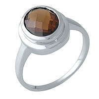 Серебряное кольцо SilverBreeze с натуральным гранатом 16.5 (1451564) IN, код: 1491543