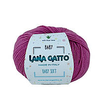 Lana Gatto BABY SOFT (Бейби Софт) № 9408 фуксия (Пряжа меринос, нитки для вязания)