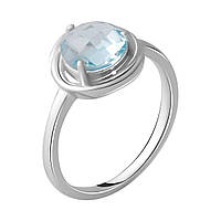 Серебряное кольцо SilverBreeze с натуральным топазом 2.11ct (2049340) 17.5 размер IN, код: 6434240