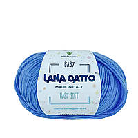 Lana Gatto BABY SOFT (Бейби Софт) № 9412 темно-голубой (Пряжа меринос, нитки для вязания)