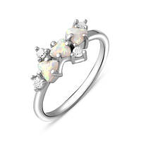 Серебряное кольцо SilverBreeze с опалом 0.53ct (2069188) 17 размер IN, код: 6491547