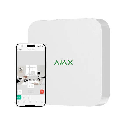 Мережевий відеореєстратор Ajax NVR (16ch) (8EU) White, фото 1