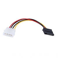 Переходник питания MOLEX IDE 4pin -&gt, SATA 15pin кабель удлинитель сата