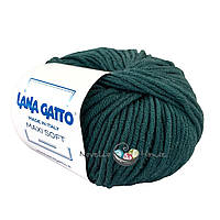 Lana Gatto MAXI SOFT (Макси Софт) № 8563 темно-зеленый (Пряжа меринос, Нитки для вязания)