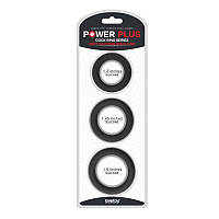 Мягкие силиконовые кольца для пениса Lovetoy Power Plus Soft Silicone Snug Ring FE, код: 7827020