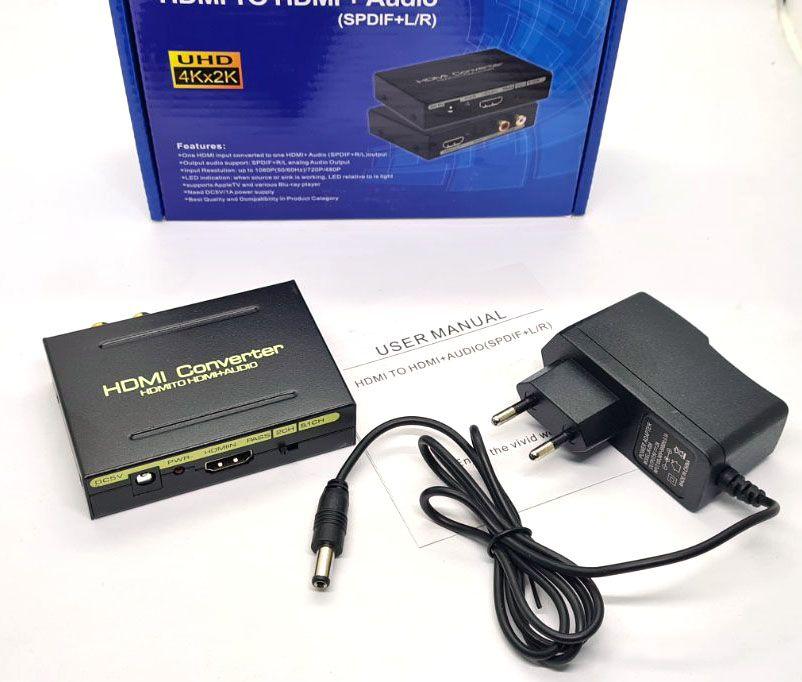 HDMI в SPDIF(оптику) Преобразователь конвертер цифрового аудио-тюльпан - фото 1 - id-p2167416657