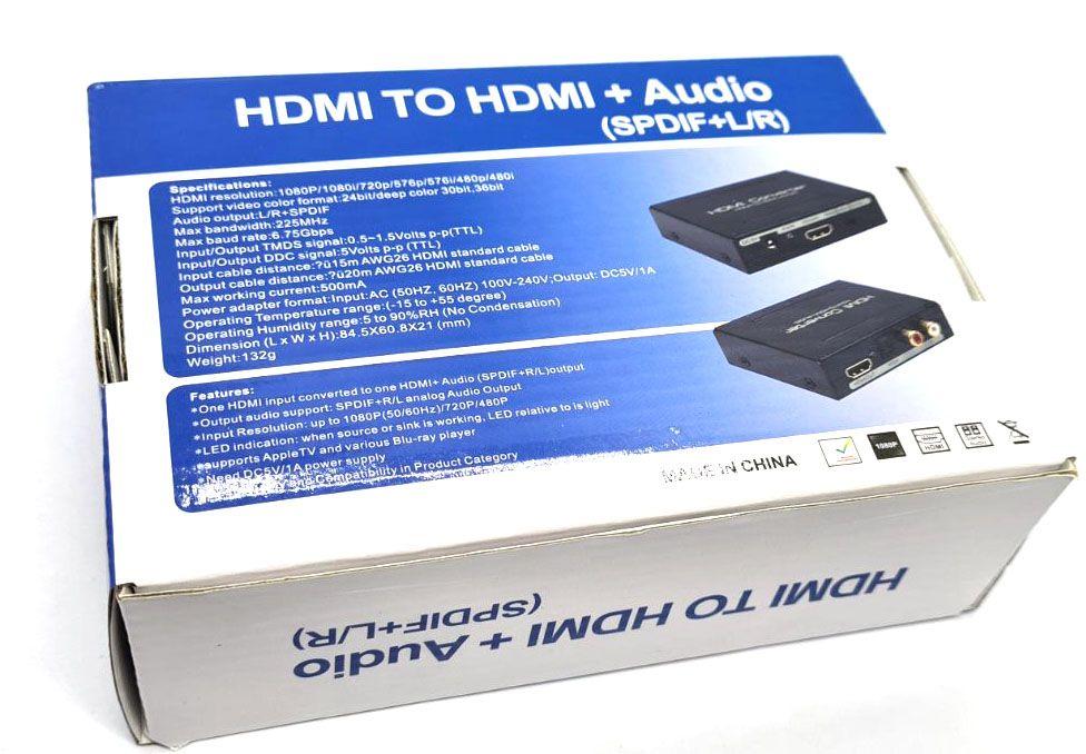 HDMI в SPDIF(оптику) Преобразователь конвертер цифрового аудио-тюльпан - фото 8 - id-p2167416657