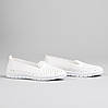 Жіночі мокасини на літо з шкіри білі, фото 6