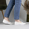 Жіночі мокасини на літо з шкіри білі, фото 9