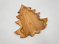 Менажница деревянная дуб/ясень, доска для подачи, кухонная доска 30х28х2,5см