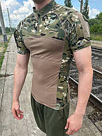 Убакс тактический боевая рубашка с коротким рукавом. Камуфляжная боевая рубашка убакс мультикам лето