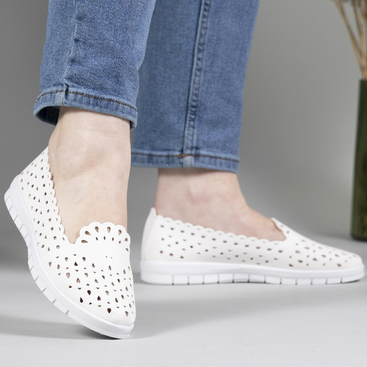 Сліпони жіночі білі, фото 1