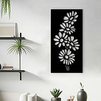 Интерьерная картина на стену, декор в комнату "Полевые цветы Ретро стиль", стиль минимализм 30x15 см