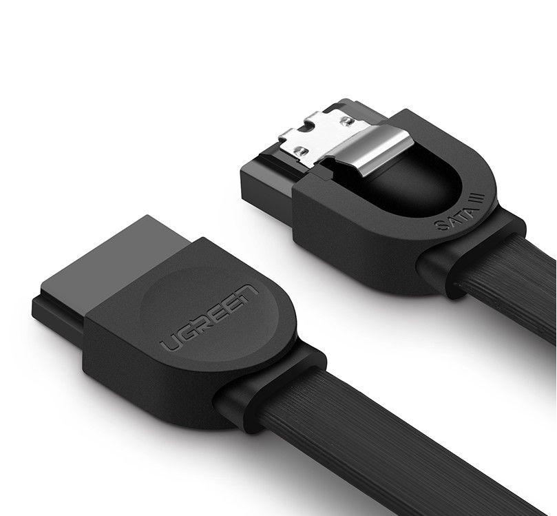 Кабель SATA 3.0 – SATA 3.0 для жорсткого диска 2.5 SSD HDD SATA III 7-контактний UGREEN Angled (0.5м, 6 Гбіт/c), фото 1