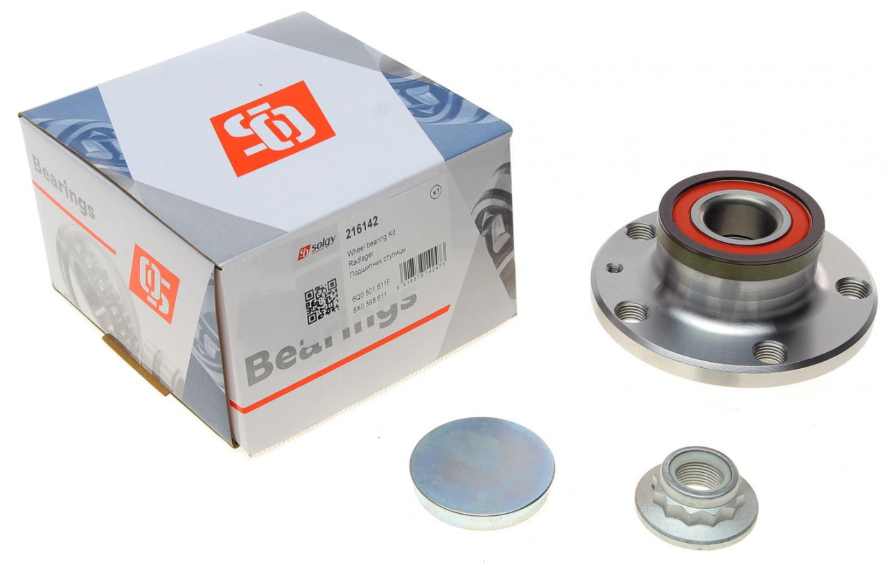 Задня маточина Фабія, Поло 4, Поло 5, Ібіца 4, Ібіца 5, Кордоба (6Q0501611F) Solgy 216142, фото 1