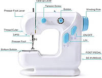 Машинка швейная MINI SEWING MACHINE круглая вилка LY-101, портативная швейная машинка «D-s»