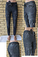 Джоггеры, джинсы с поясом на резинке, с накладными карманами карго демисезонные, стрейчевые унисекс FANGSIDA