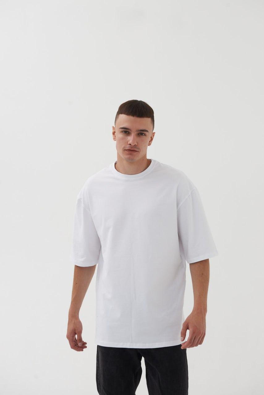 Футболка YOU OVERSIZE 95% бавовна 5% еластан (190г) White
